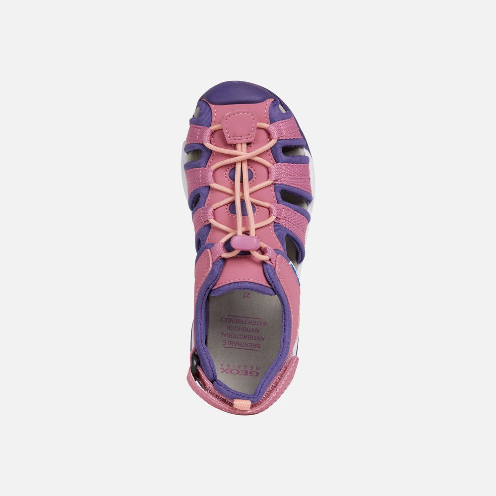 Sandalias Geox Menina Rosa/Roxo - Borealis - XQWME2586